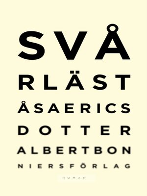 cover image of Svårläst